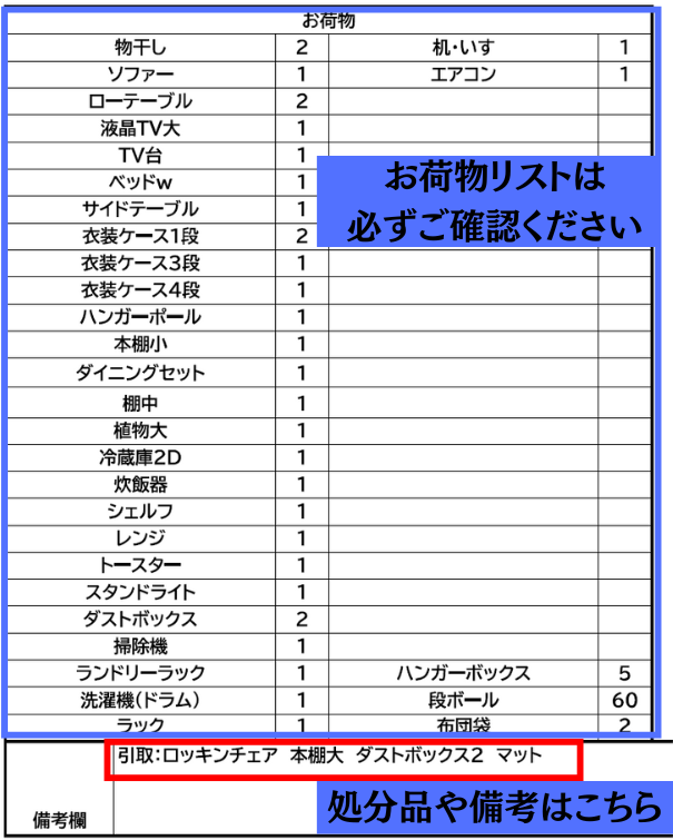 引越のご案内（ルヴェル引越センター様分）